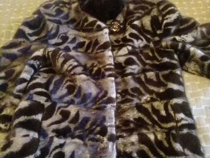 Шуба норковая поперечная р 46