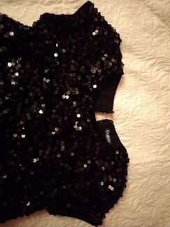 Платье праздничное блестящее) рост 140 Gulliver