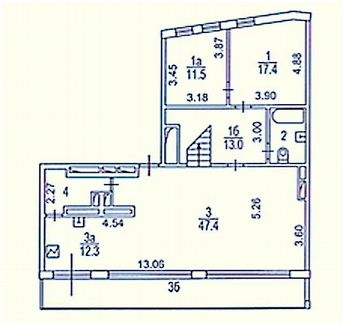 4-к квартира, 190 м², 5/6 эт.