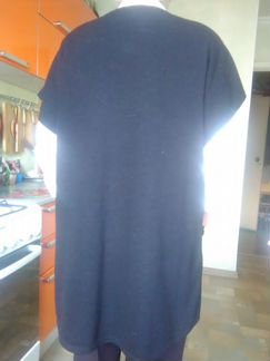 Жакет типа жилет-накидка на пуговицах 58RU