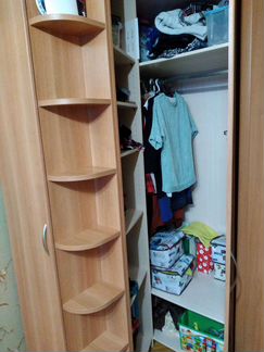 Комплект мебели(кровать и угловой шкаф)