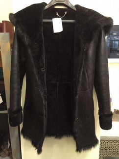 Дубленка короткая чёрная р-рxs