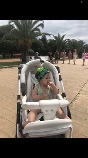 Коляска Adamex Nitro Eco, цвет: белый