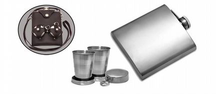 Подарочный набор фляга со стопками и чехлом