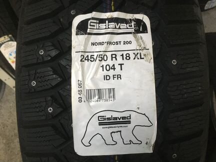 245 50 18 Gislaved Новые Зимние шины Шипы