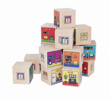 Кубики Краснокамская игрушка Квартиры (куб-10)
