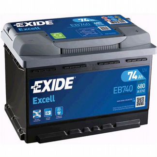 Аккумулятор Exide Excell EB740 74 Ач обр. пол