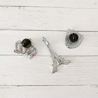 Комплект из трех брошей