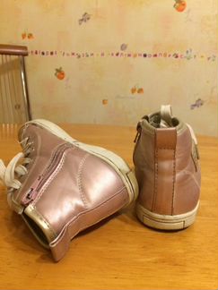 Высокие кеды на молнии жук /эко кожа/текстиль 31