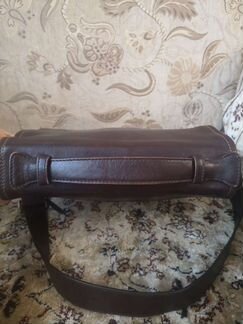 Кожаная итальянская сумка через плечо