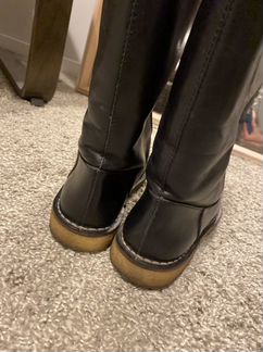 Зимние кожаные сапоги Bally