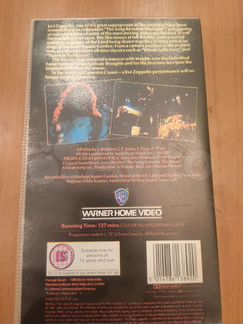 VHS Led Zeppelin The song remains the same in conc