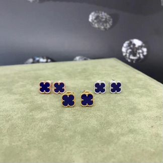 Коллекция Van Cleef мини: серьги, кулон, браслет