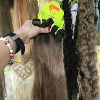 Волосы на заколках 50 см блонд