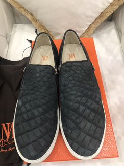 Кеды из кожи крокодила Kiton JM Icon оригинал