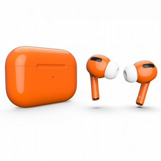 AirPods Pro оранжевые глянцевые