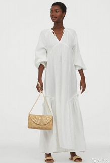 Платье кафтан из жатого хлопка H&M