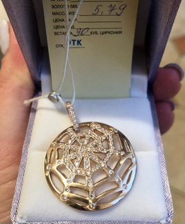 Подвески золотые новые
