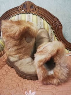 Детские зимние меховые сапожки