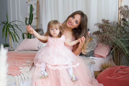 Платье Фэмили лук family look взрослое и детское