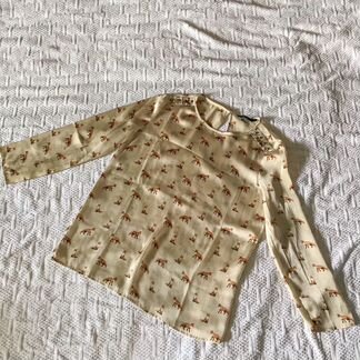 Блузка с лисичками