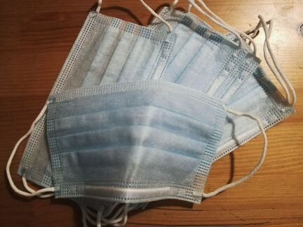 Медицинские 3-х слойные маски. В наличии. Оптом