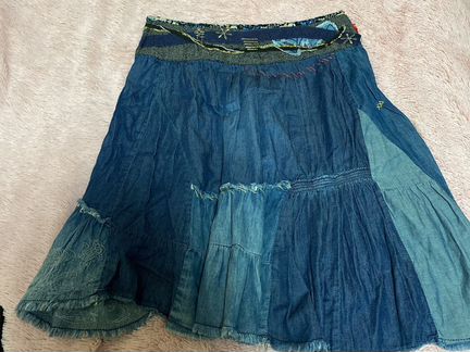 Юбка джинсовая desigual denim 34 S