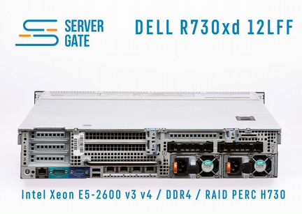 Сервер dell R730xd 12LFF 2x E5-2690v3 96 GB