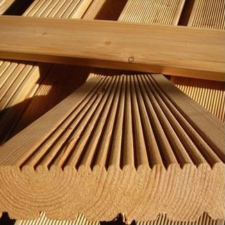 Доска террасная кл. Прима 25х140мм (лиственница)