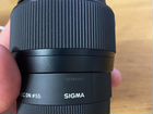 Объектив sigma 56mm f1.4 объявление продам