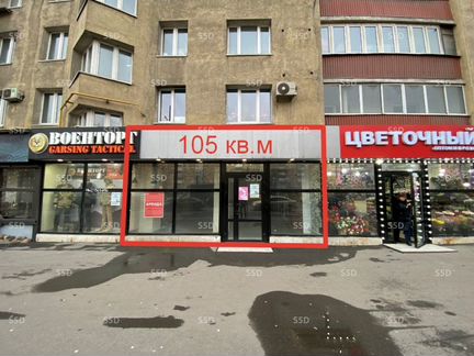 Сдам торговое помещение, 105 м²