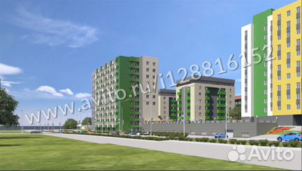 2-к квартира, 53.5 м², 6/10 эт.