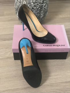 Туфли кожаные чёрные Carlo Pazolini 39