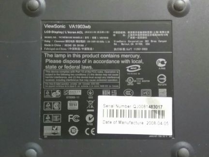 Монитор asus и viewsonic