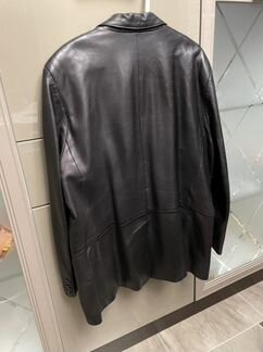 Кожаный пиджак мужской