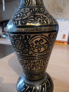 Вазы(латунь) Индия. 70-г.Клуазоне.Китай.50-г