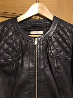 Куртка stefanel кожаная женская размер ит 42 (44 р