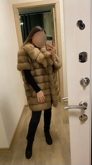 Шуба из куницы новая