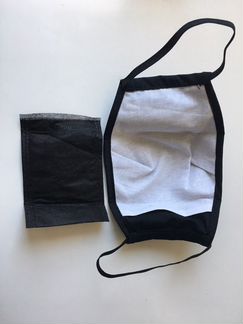 Маска с угольным фильтром многоразовая