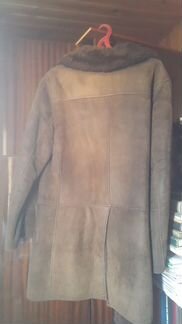 Дубленка мужская 50-52/180 коричневая