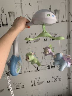 Мобиль на кроватку музыкальный с проектором