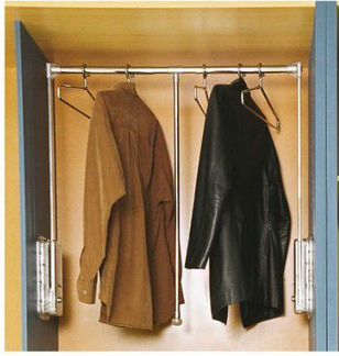 Штанги для одежды в шкаф-купе