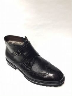 Ботинки Grand Gudini с ремнями-пряжками черные