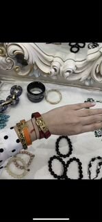 Браслет Hermes под кожу крокодила