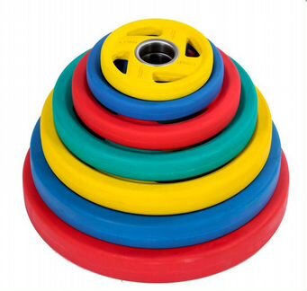 Диск D50 обрезиненный цветной 15 кг