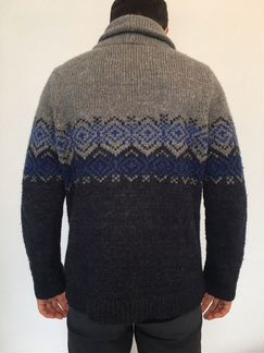 Серо-синий свитер Topman