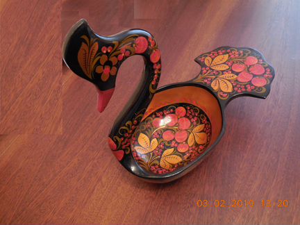 Хохлома Лебедь