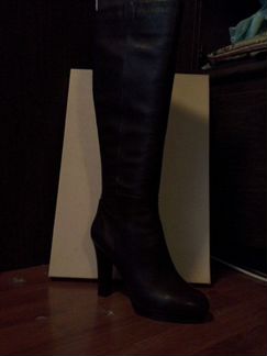 Сапоги итальянские кожаные (весна-осень)