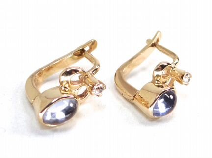 Советские золотые серьги 585 пробы, СССР