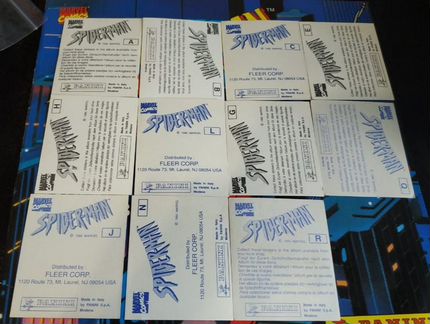 Стикеры Человек-Паук Spider-Man Panini 1995
